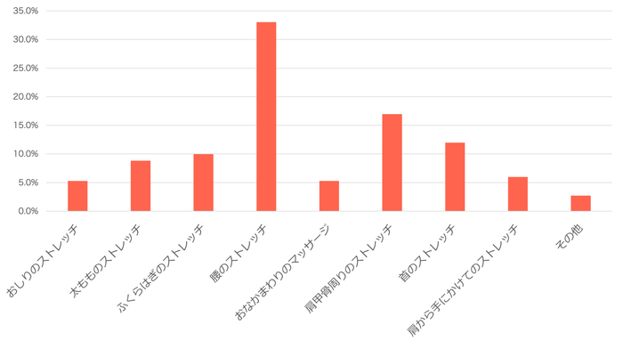 どのようなストレッチを行いましたか?