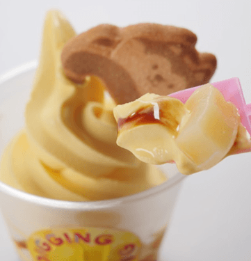 食べ進めていくとお宝(バター餅)が…!