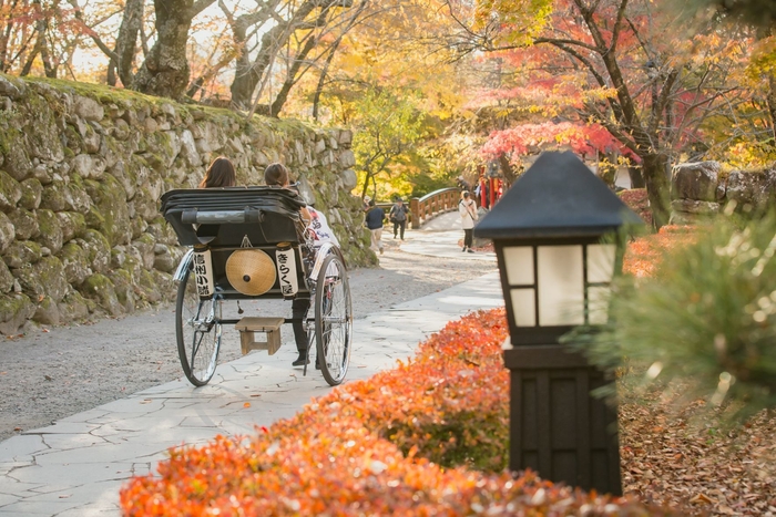 小諸城址懐古園 人力車
