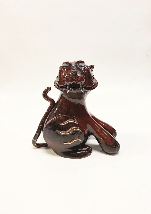 河明求(HA, Myeong gu)《Happy Tiger》2021年　個人蔵