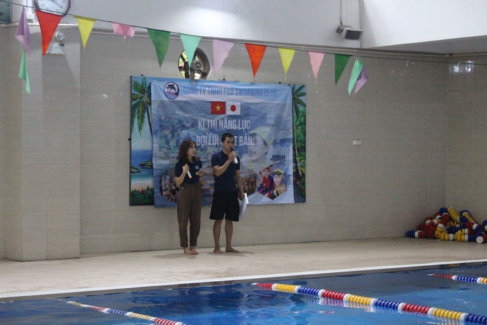 泳力検定会 開会式