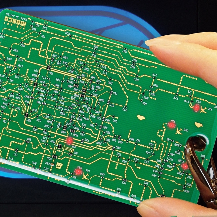 FLASH 関西回路線図 LED6 ICカードケース 使用イメージ