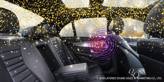 レイヤードサウンドの音響効果②（※音感イメージ）