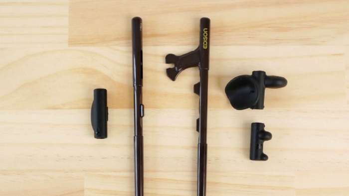 連結部も簡単に分解