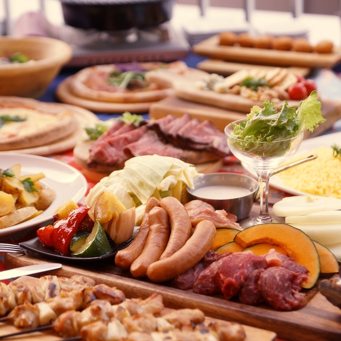 京都産BBQ&地産ビュッフェ