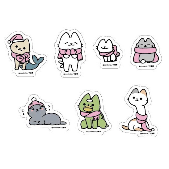 ねこようかい ステッカー7種