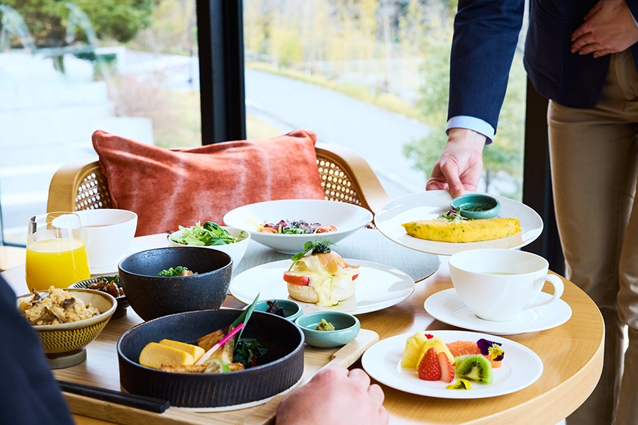クラブラウンジでの朝食(イメージ)