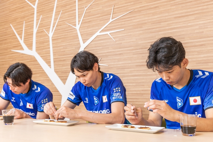 選手の皆さんも「“Let‘ｓ パピネス！”パンケーキ」を体験