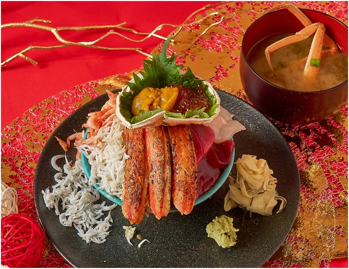 紅白づくし！海宝丼