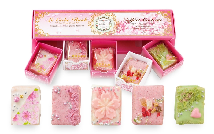 キューブラスク5個入 セゾンデフルール/Le Cube Rusk Saisons des Fleurs