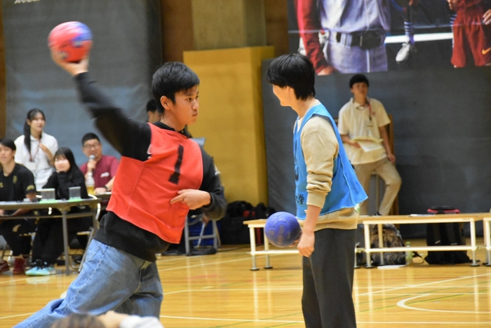 ハーフタイムイベントで観客参加のシュートゲーム