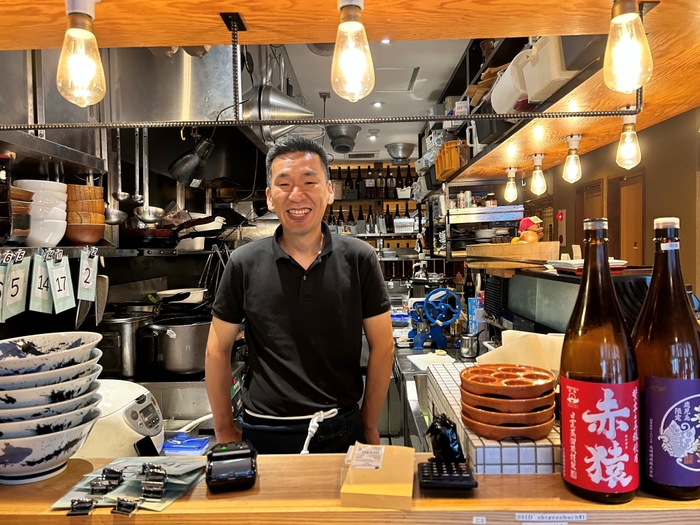 店主の奥村シェフ