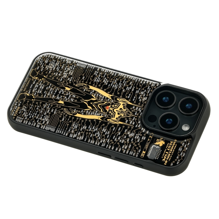 FLASH EVA01 基板アート iPhone 16Pro ケース ななめ