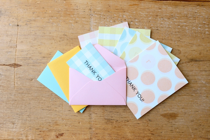 6種類のミニカードが作れます