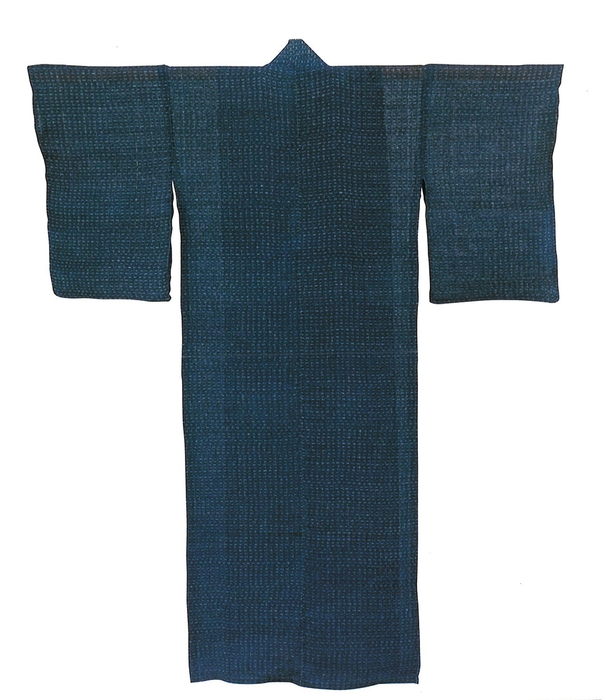 からむし藍染小絣(原始布・古代織参考館蔵)【後期】