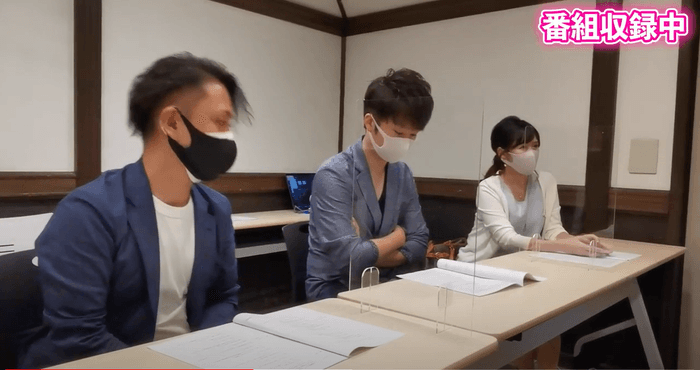 番組収録中の1コマ