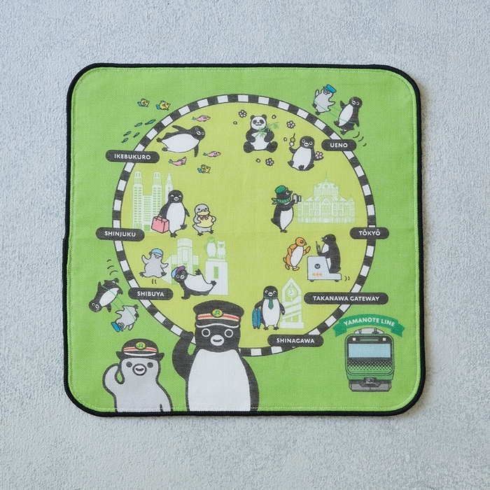 「Suicaのペンギン ハンドタオル」 860円 横243×縦243mm パイル地の吸水性とガーゼの肌ざわりが魅力のハンドタオル