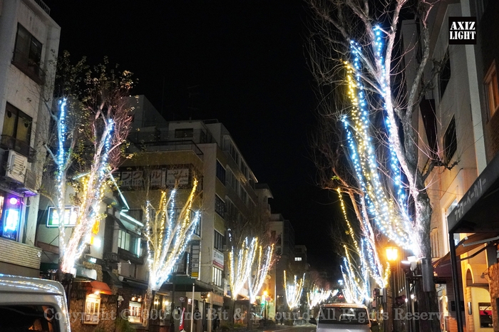 北野坂イルミネーション_AXIZ Light演出の様子