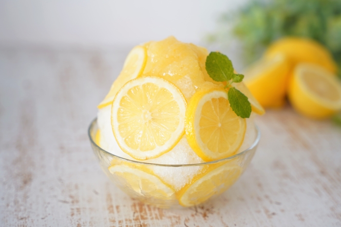自家製蜂蜜漬けのかき氷 ハニーレモン