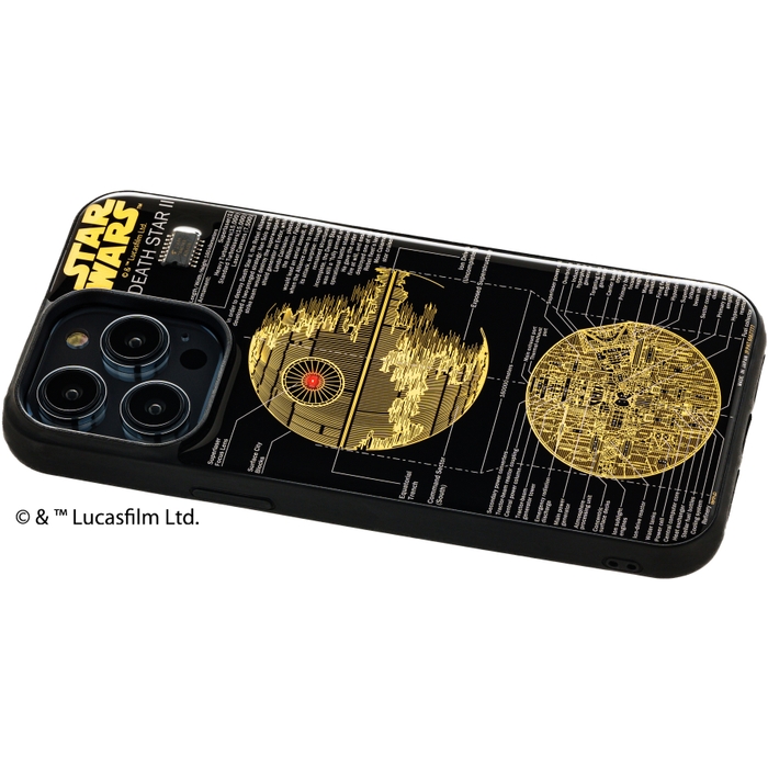 FLASH DEATH STAR 基板アート iPhone 14Pro Maxケース ななめ