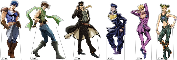 「ジョジョ」主人公6人のスタンディ