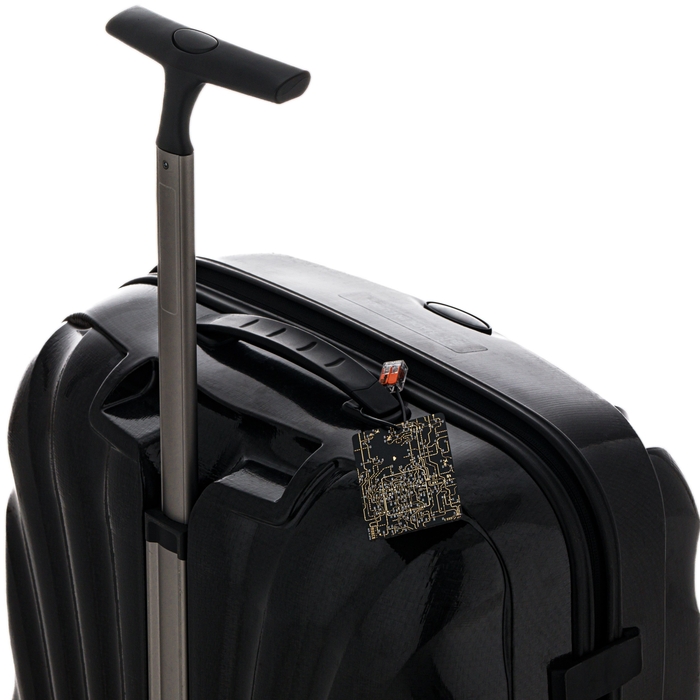 FLASH 関西回路線図 バッグタグ 黒 使用イメージ