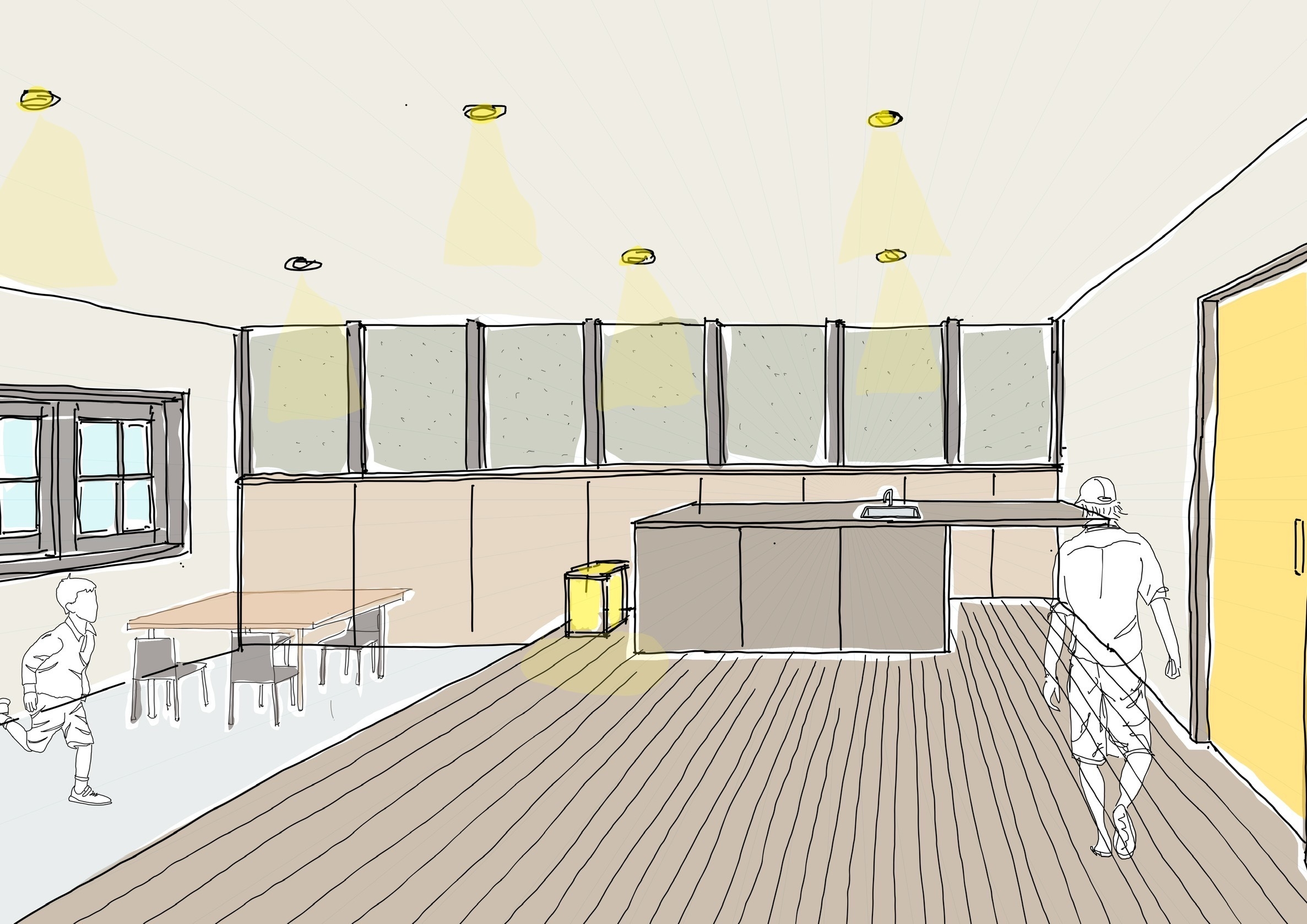 全室ミニキッチン・ダイニングも完備