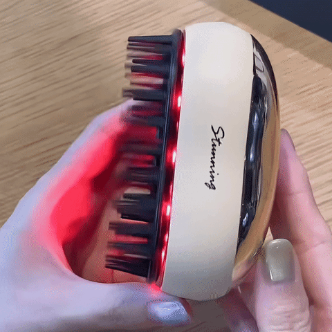 18個の赤色LEDで頭皮ケア!