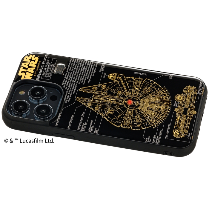 FLASH M-FALCON 基板アート iPhone 14Pro Maxケース ななめ