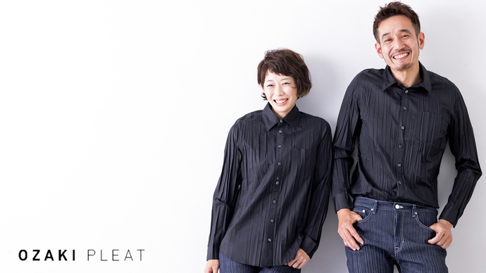 シンプルな日常に個性をプラス/cotton100%プリーツリンクルシャツ01