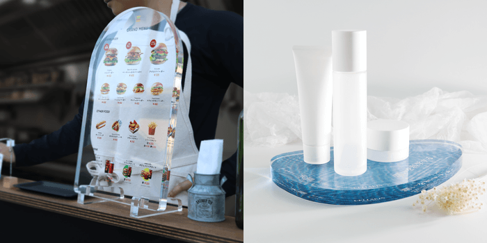 制作例：メニューボードとディスプレイスタンド