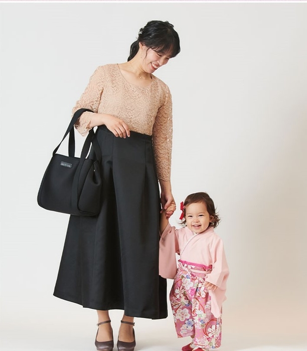 レースドッキングドレス ベビー袴ロンパース
