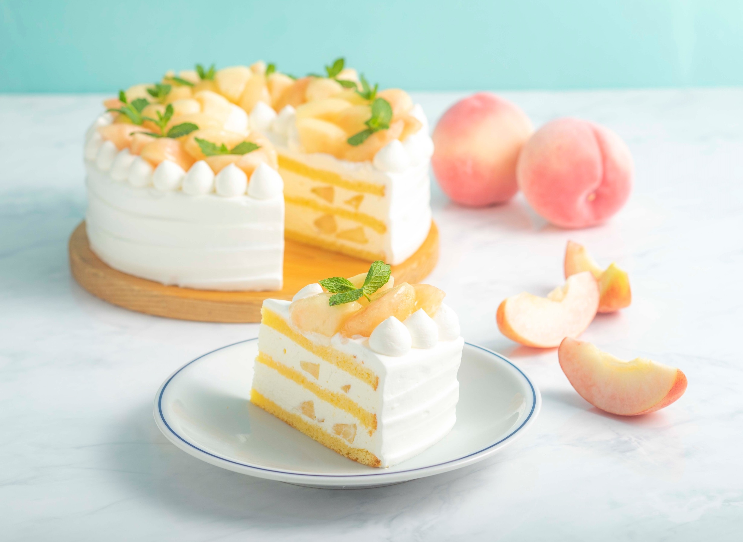 白桃ショートケーキ ¥720(税込)