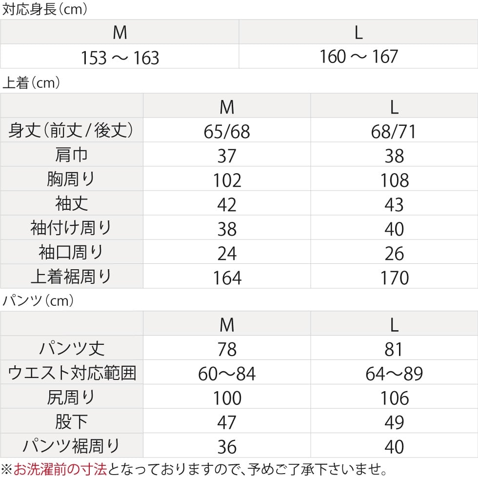 2サイズ展開