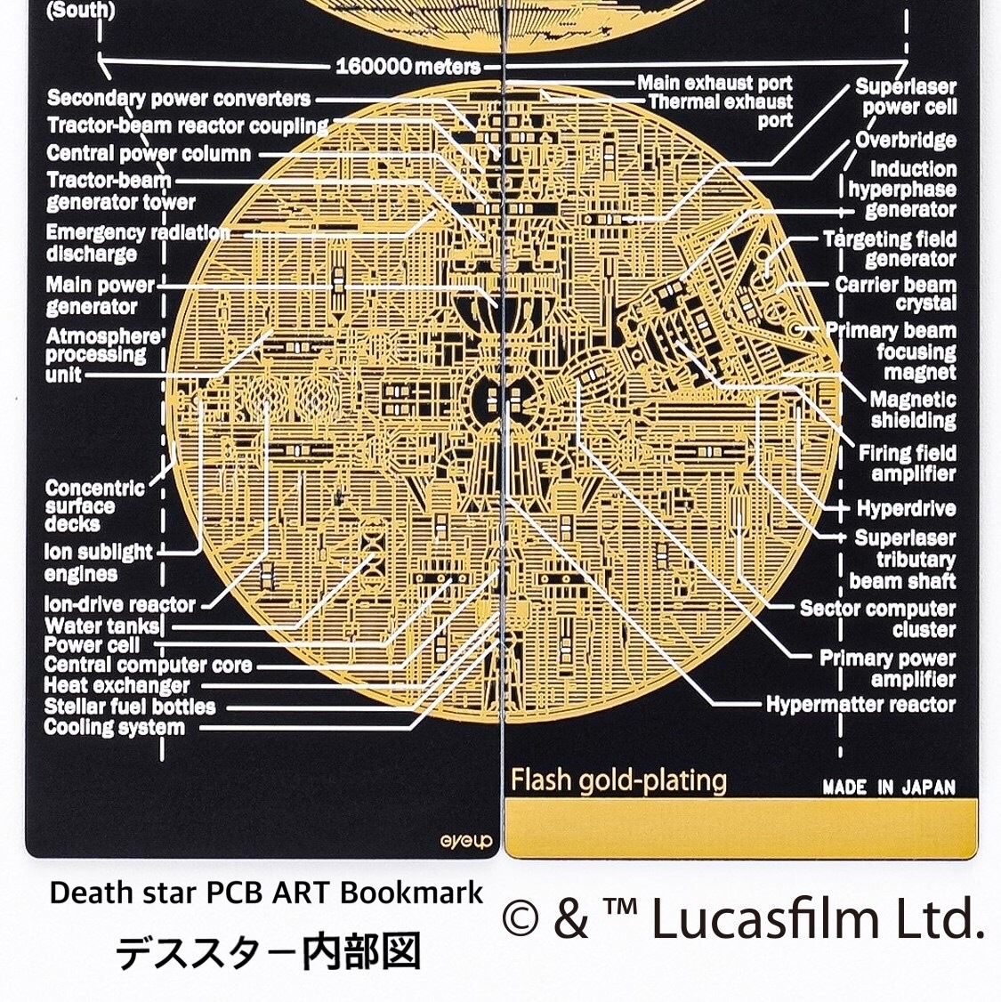 Death Star(TM) 基板アート栞 詳細図