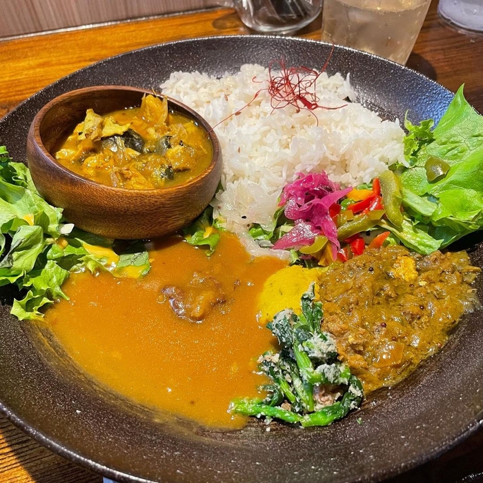 3種盛りカレー　