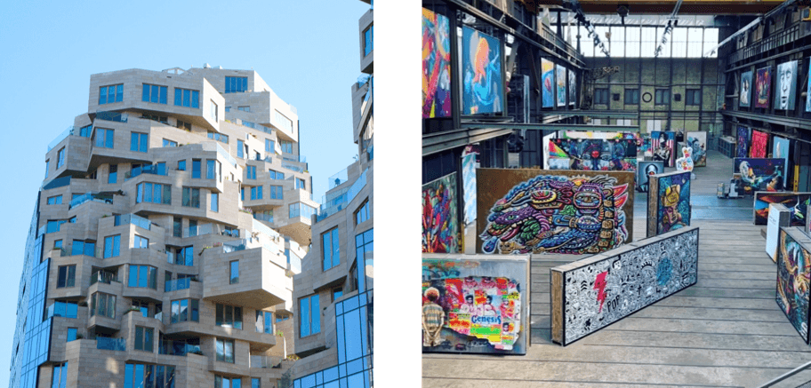 【左:複合施設Valley 右:造船所を改装、STRAAT】