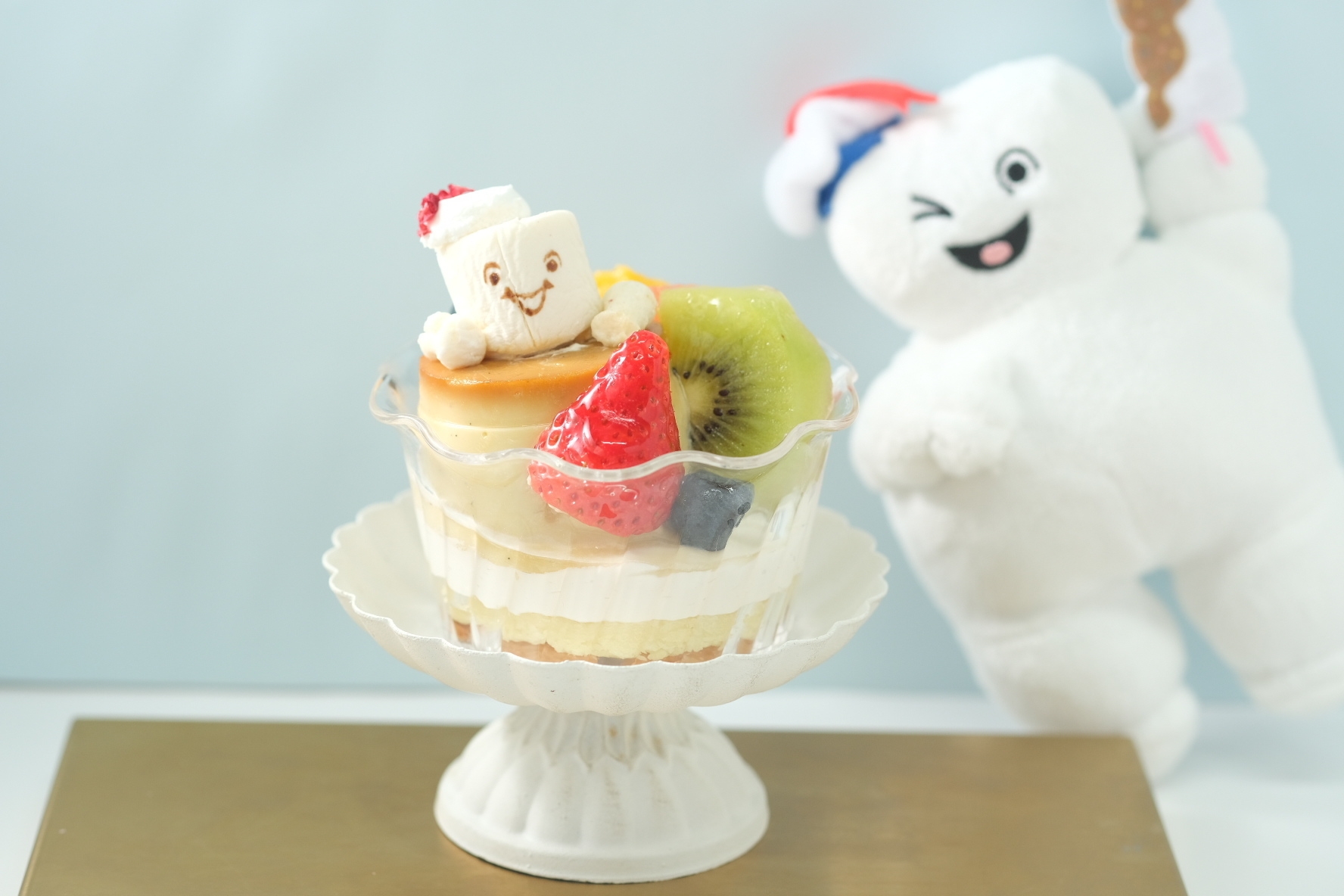 「ミニ マシュマロマン プリンアラモード」グルテンフリー