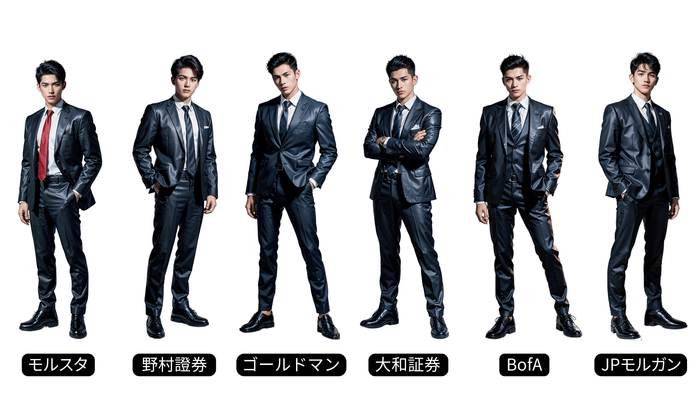 「働く男子図鑑」内の証券会社