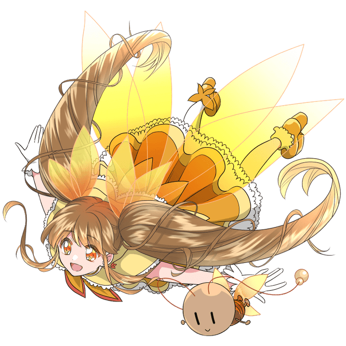 魔法少女になったメスゴキブリ(空を飛ぶポーズ)