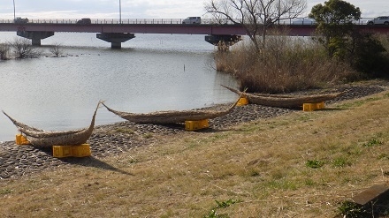 葦舟世界大会 レースの様子1