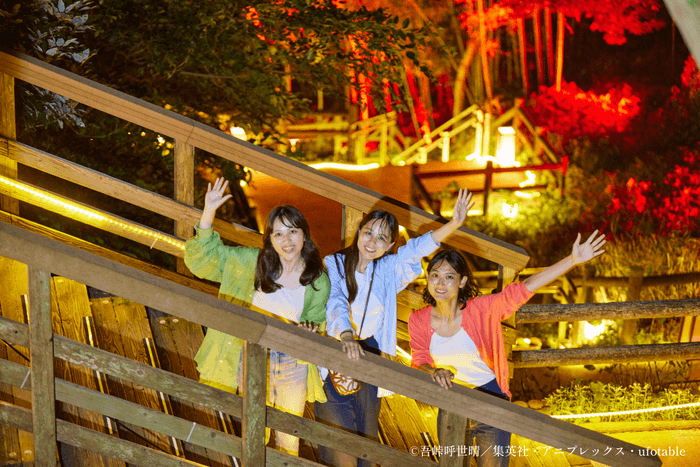 ▲仲間と一緒に「ナイトウォーク 刀鍛冶の里」を楽しもう!