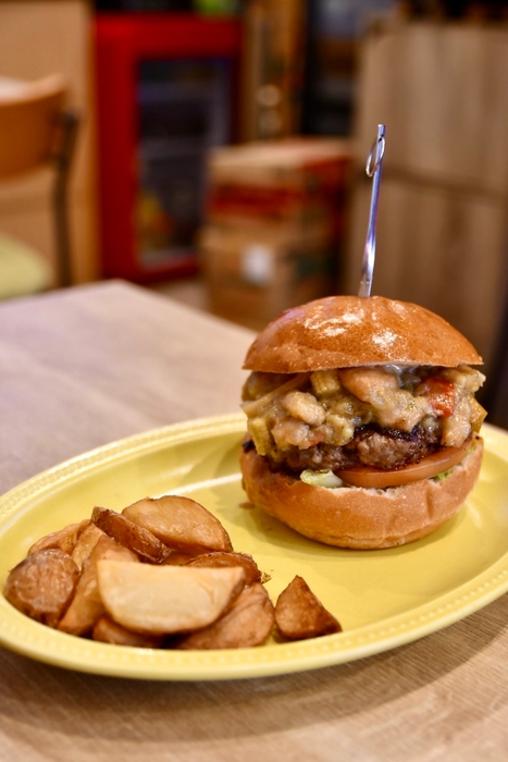 グリーンカレーバーガー