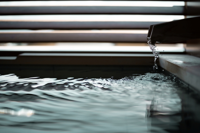 道後温泉引き湯の客室露天風呂
