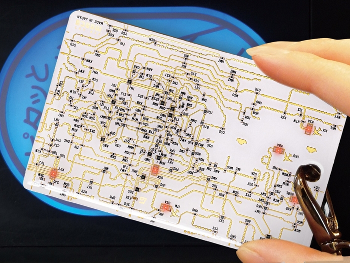 改札タッチイメージ 関西 白