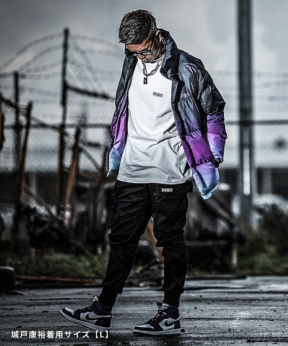 Gradation Padded Jacket(ブラック)