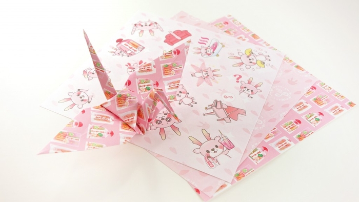 「岩下の新生姜おりがみ」無料素材(3柄)