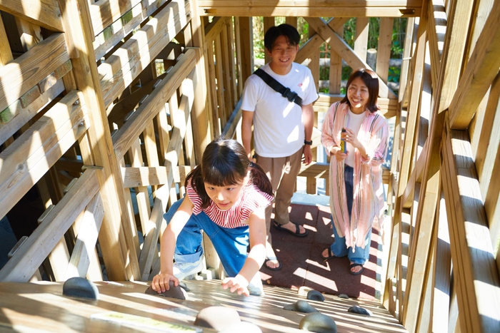 ▲家族で立体迷路を制覇しよう!