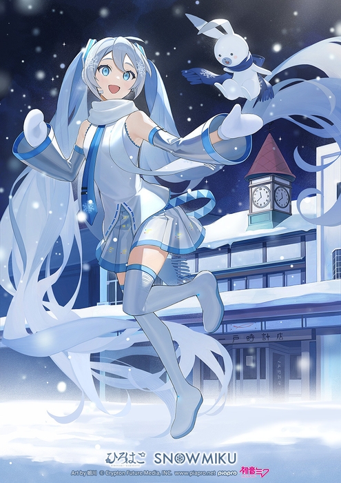 弘前市「旧一戸時計店」を背景にした弘前ビジュアル Art by 姐川(c)CFM
