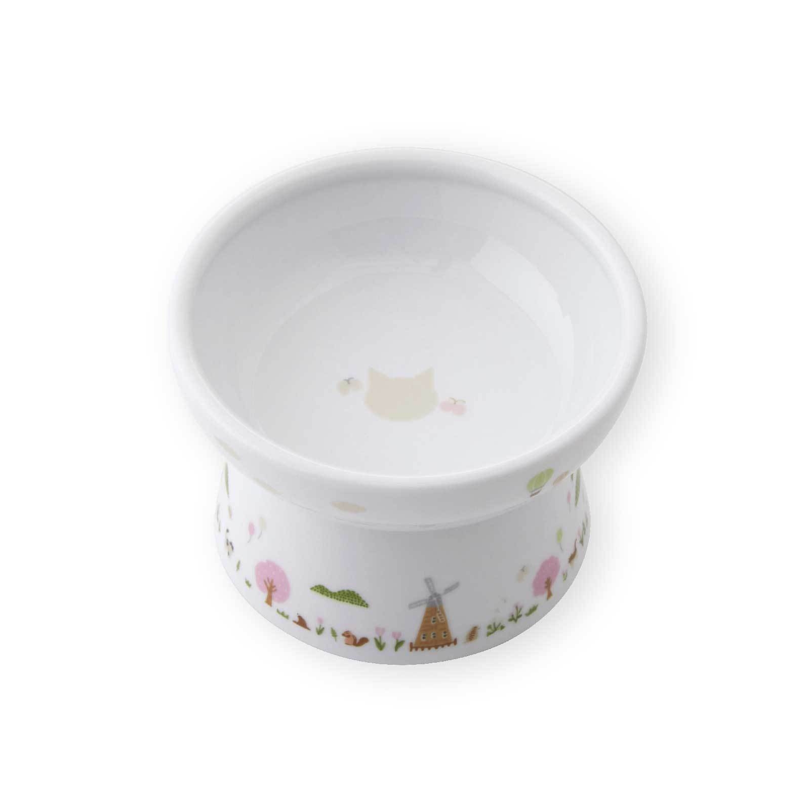 猫用 脚付フードボウル レギュラー Sakura Animal Town